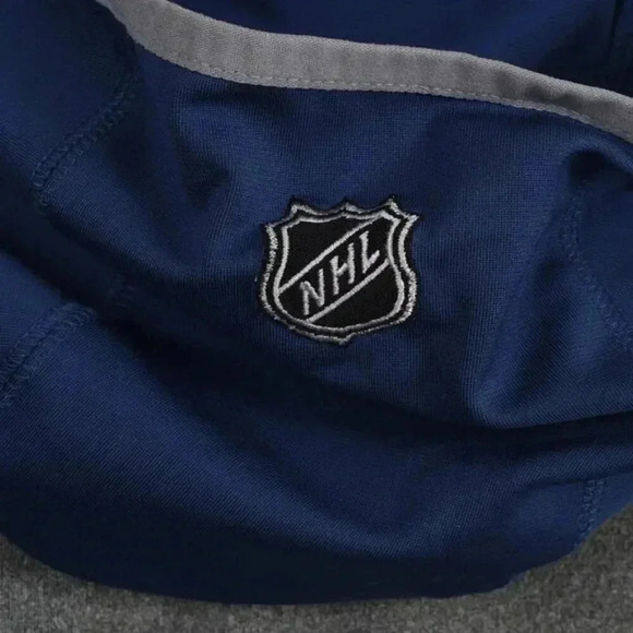 Reebok Toronto Maple Leafs Full  Zip Sweater Sweatshirt Blue Gray Size Large - Picture 5 of 10